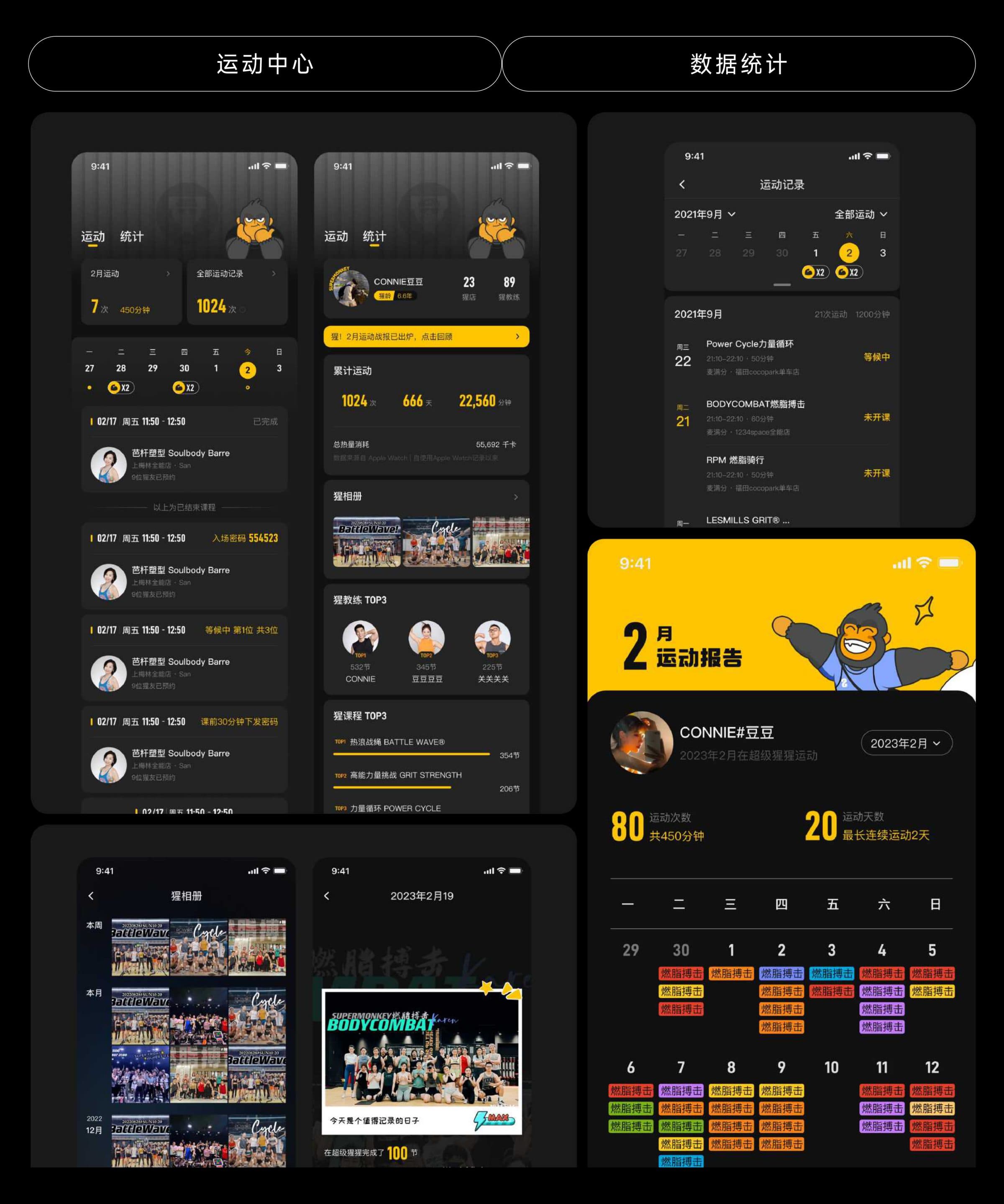 Fitness centre · data overview